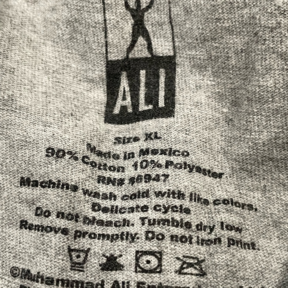 ALI Muhammad Ali Graphic T-Shirt with Boxing Print Size XL vintage - Picture 3 of 5